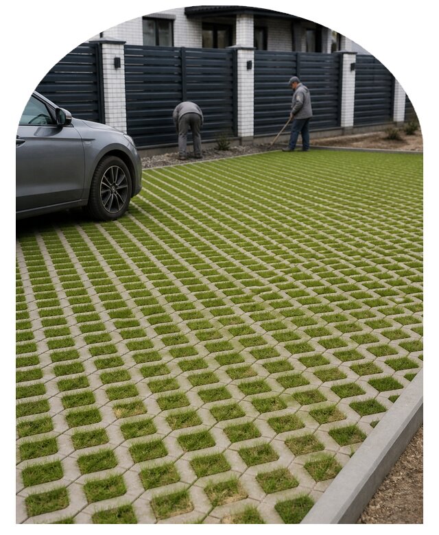 Экопарковка под ключ в Мысках по цене от 3550 р. | Метпроект-Мси